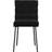 vidaXL Spisebordsstole 2 Stk Fløjl Sort Køkkenstol 83cm 2stk