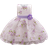 Shein Baby Girl Flower Print Tulle Princess Cute Party Dress