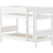 Flexa White Køjeseng Med Riller 90x200 Cm Hvid Våningssäng 110x210cm