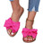 Shein Womens Flat Sandals Slippers Round Toe PeepToe Open Toe Bowknot Design Slippers Casual Summer Shoes Lightweight Sandals