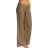 Shein Womens White Linen Casual Pocket Long Pants Summer