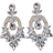 Shein New Arrival Fashionable Rhinestone Earrings With Luxurious And High-end Waterdrop Shaped Pendant For Women