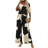 Shein Womens Holiday Casual Floral Printed Batwing Sleeve Shirt And Long Pants TwoPiece Set