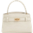 Charles & Keith Aubrielle Croc-Effect Top Handle Bag Ivory S