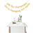 Shein 2pcs Gold Glitter Single Party Decorations Banner With 'pop The Champagne' Slogan, Bridal Shower Party