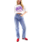 Topshop Hourglass Jeans mit Niedrigem Bund - Mittelblau