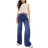 Pull&Bear High Rise Wide Leg Jean - Dark Blue