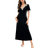Shein pc Decorated Collar Short Sleeve Long Nightgown