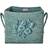 Rice Raffia Square Basket with Flower Embroidery Korg 30cm