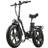 BURCHDA Bicicleta Eléctrica Plegable R8S 1000W45KM/H 20 Pulgadas Fatbike Unisex