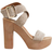 Shein Fashionable Summer High Heel WaterProof Platform Womens Sandals With Ankle Strap And WoodLike Heel Perfect For Nightclubs And Parties