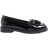 River Island Womens Black Wide Fit Tassel Patent Loafers Wide Fit