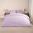 OHS Teddy Fleece Set, Lilac - Double Duvet Cover Purple (198x198cm)