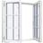 Sparvinduer BH0212 Aluminium, Træ Sidehængt vindue Vindue med 2-lags glas 82x67cm