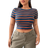 Shein Plus Womens Colorful Striped Round Neck Short Sleeve TShirt