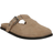 Topshop Annie Leather Buckle Clog - Taupe