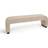 Dunelm Lucilla Dining Velvet Mink Settee Bench 160x48cm