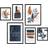 ArtbyHannah Wall for Living Room 6 Pieces Framed Art 11x14" 6pcs