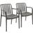tectake Garden Chairs Alcudia Set of 2 Anthracite Garden Dining Chair
