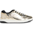 Michael Kors Rebel Metallic Crocodile Embossed Leather Gold