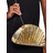 True Decadence Metallisk Clutch Taske Med Plisseret Design - Guldfarvet