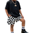 Shein 2pcs/Set Young Boys' Casual College Style Comfortable Fashionable Practical Versatile Soft Comfortable Cool Street Graffiti Hand-Painted Breathable &