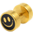 Lucléon Sentio mm Guldfarvet Kirurgisk Stål Smiley Ørestik