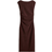 H&M Draped Bodycon Dress - Dark Brown