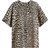 H&M Oversized T-shirt - Light Beige/Leopard Print