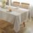 Jiale Cotton Linen Kitchen Tablecloth Brown (177.8x139.7cm)