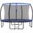 Songmics rundes Gartentrampolin mit Sicherheitsnetz, Schwarz Blau Ø 366 cm Schwarz Blau, Ø 366 cm