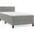 vidaXL mit Matratze 90x190 cm Hellgrau Boxspringbett