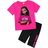 Shein Tween Girl Casual TShirt And Tight Shorts Set