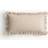 H&M I Bomuld Med Flæser 50x90 Hovedpudebetræk Beige (90x50cm)
