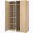 IKEA Vitlaserad Ekeffekt Spegelglas 150 x 60 x 236 cm Garderob 150x236.4cm