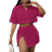 Shein Casual Vacation Shirt Set - F Size