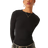 New Look crew neck long sleeve bodysuit in black