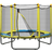 Homcom Kids Trampoline with Enclosure Safety Net Pads