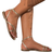 Shein Women's Fashion Round Toe Sandals With Toe Strap And Metal Strap, Comfortable And Versatile Flat Sandals With Ankle Strap