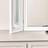 Melody Maison White Ornate Dressing Triple Table Mirror