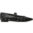 Schuh Studded Ballerina Flat Shoes - Black