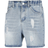 Shein Boys Ripped Frayed Bleach Wash Denim Shorts