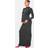 PrettyLittleThing Maternity Black Glitter Long Sleeve Maxi Dress 6