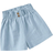 Shein Girls Paperbag Waist Button Detail Shorts