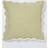 John Lewis Scalloped Linen Cushion Complete Decoration Pillows Natural