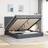 vidaXL Ottoman Bed with Mattresses 160x200 cm Dark Grey