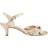 Paradox London Monique Metallic Kitten Heeled Sandal - Gold