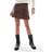Stradivarius Ruched Mini Skirt - Brown