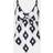 Accessorize Monochrome Print Tie Front Swimsuit - Ivory
