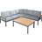 LG Outdoor Sanctuary Rope 5-Seater Corner Garden Lounge Set Grey Modular Sofa
